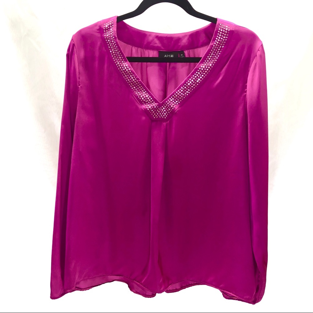 Apt 9. long sleeve peasant blouse